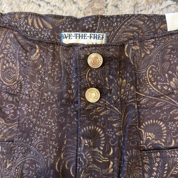 NWT Free People Jayde high rise, flare legged chocolate jeans - Picture 4 of 9